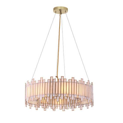 Birla Eight Light Chandelier in Brass (40|46466013)