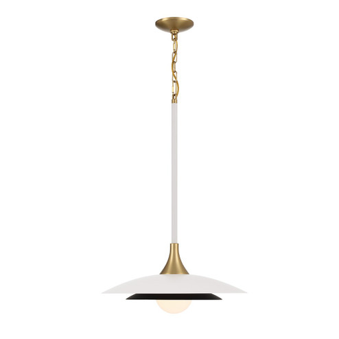 Welsh LED Pendant in White and Black (40|46441010)