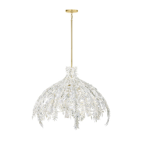 Jalore Six Light Chandelier in Distressed White (40|46436023)