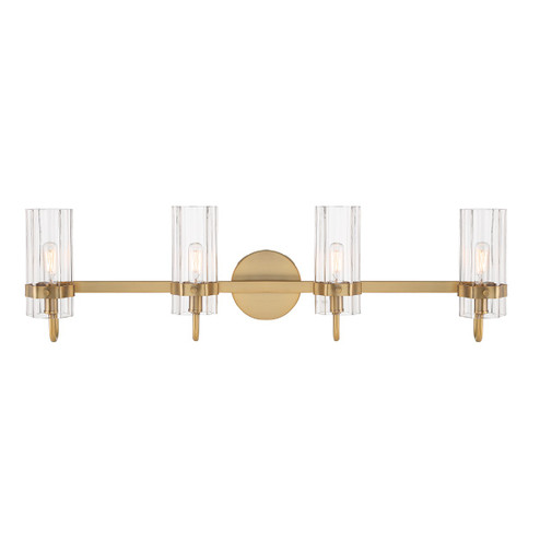 Brook Four Light Vanity in Brass (40|45464010)