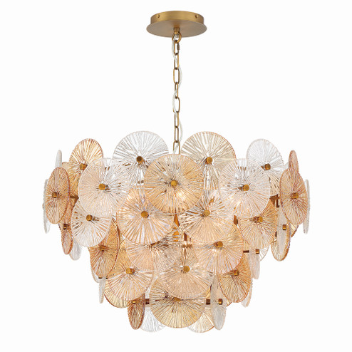 Sue-Anne 12 Light Chandelier in Plated Brass (40|44572013)