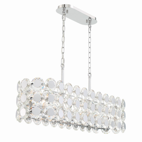 Perrene Eight Light Chandelier in Chrome (40|44287016)