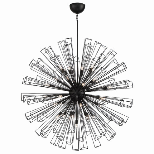 Dendelio 35 Light Chandelier in Black (40|43865017)