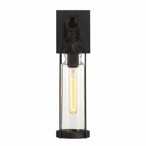 Yasmin One Light Outdoor Wall Sconce in Satin Black (40|42726012)