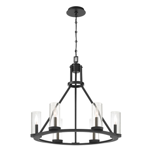 Nerito Six Light Chandelier in Matte Black (40|38220012)