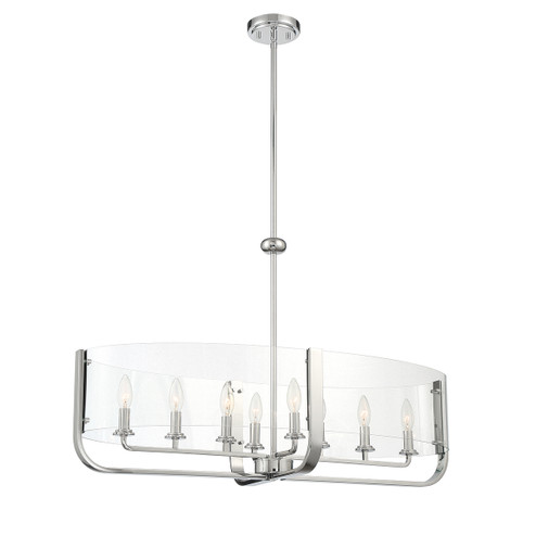 Campisi Eight Light Chandelier in Chrome (40|38157028)