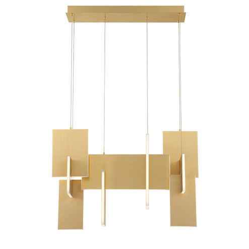 Coburg LED Chandelier in Anodized Gold (40|37345013)