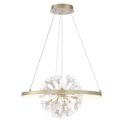 Clayton LED Chandelier in Silver With Brushed Gold (40|37342012)