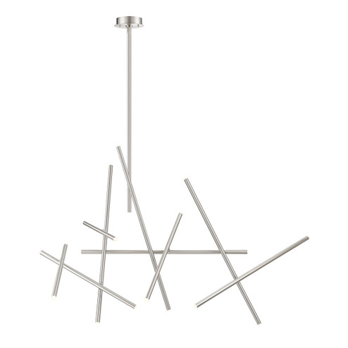 Crossroads LED Chandelier in Satin Nickel (40|36251025)