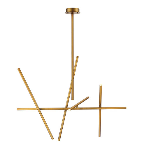 Crossroads LED Chandelier in Brushed Brass (40|36250035)