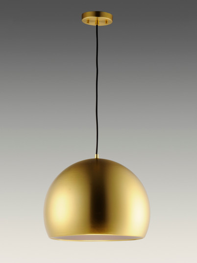 Palla LED Pendant in Satin Brass / Coffee (86|E24924SBRCOF)