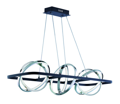 Gyro II LED Pendant in Black / Polished Chrome (86|E24788BKPC)