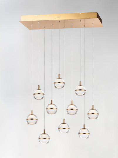 Swank LED Pendant in Natural Aged Brass (86|E2459993NAB)