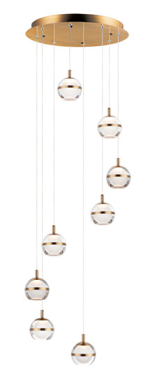Swank LED Pendant in Natural Aged Brass (86|E2459893NAB)