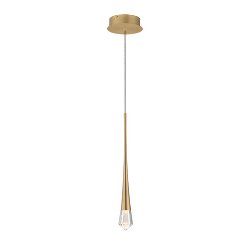 Pierce LED Pendant in Gold (86|E24221122GLD)