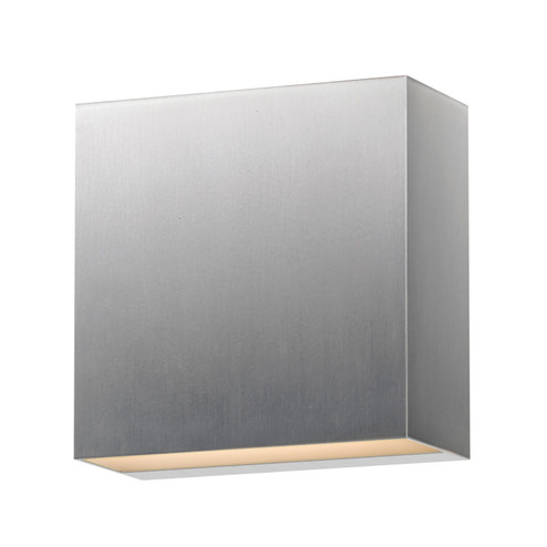 Cubed LED Outdoor Wall Sconce in Satin Aluminum (86|E23224SA)