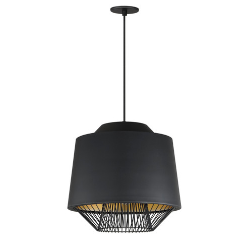 Phoenix LED Pendant in Black / Gold (86|E11394BKGLD)