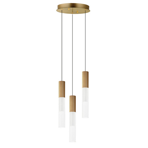 Reeds LED Pendant in Gold (86|E11013144GLD)