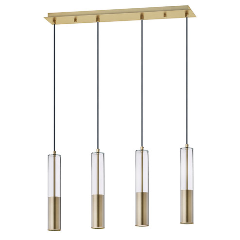 Torch LED Linear Pendant in Satin Brass (86|E1100424SBR)