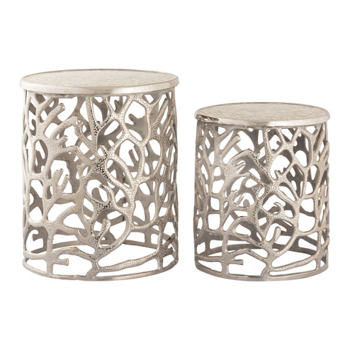 Vine Accent Table in Silver (45|S08078739S2)