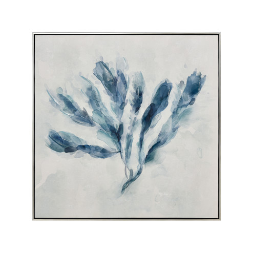 Blue Seagrass Framed Wall Art in White (45|S001610179)