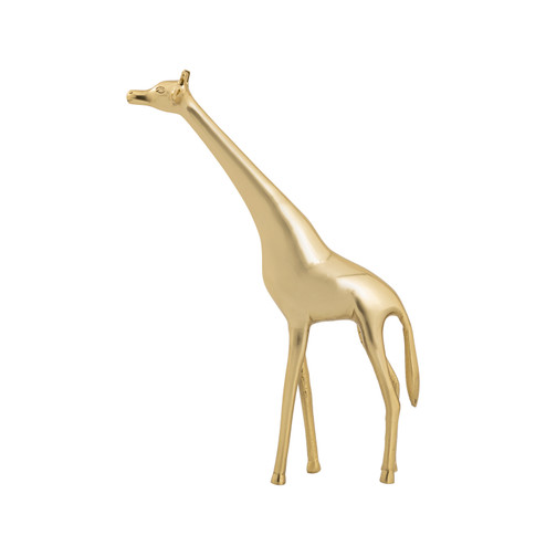 Brass Giraffe Sculpture in Polished Brass (45|H08079268)