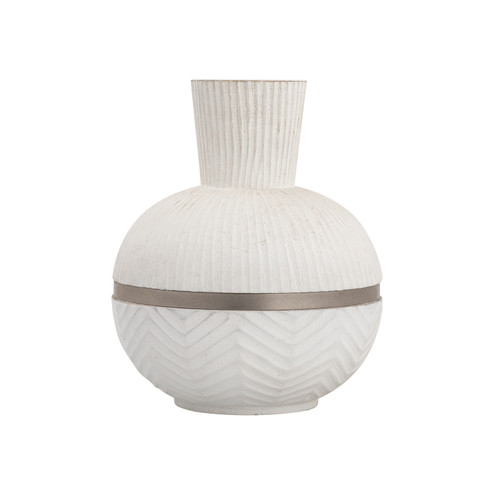 Glenn Vase in White (45|H08079252)