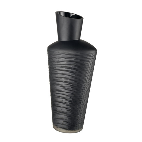 Tuxedo Vase in Black (45|H004710477)