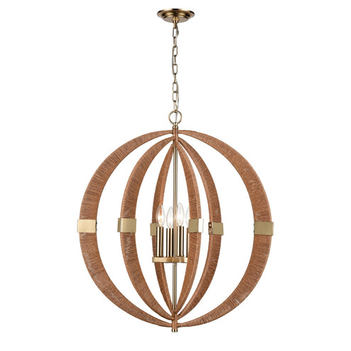 Pyrus Four Light Pendant in Brown (45|H00199620)