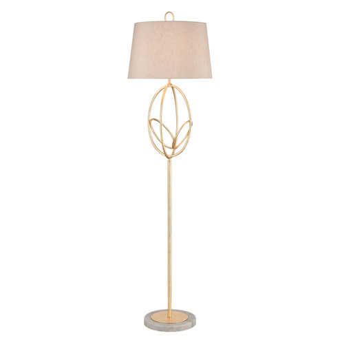 Morely One Light Floor Lamp in Gold Leaf (45|H00197987)