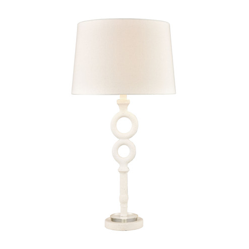 Hammered Home One Light Table Lamp in Matte White (45|D4697)