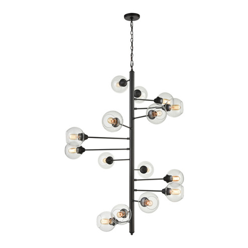 Composition 15 Light Chandelier in Oil Rubbed Bronze (45|D4446)