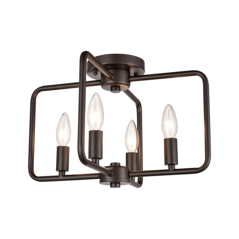 Park Slope Four Light Flush Mount in Oil Rubbed Bronze (45|CN330481)