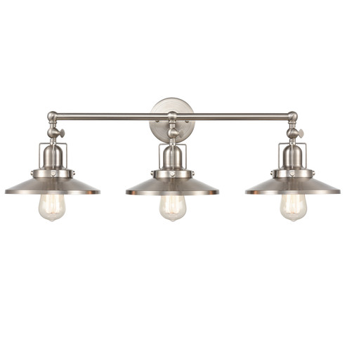 English Pub Three Light Vanity in Satin Nickel (45|961423)