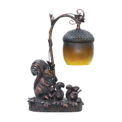 Squirrel Acorn Light LED Table Lamp in Bronze (45|91768)