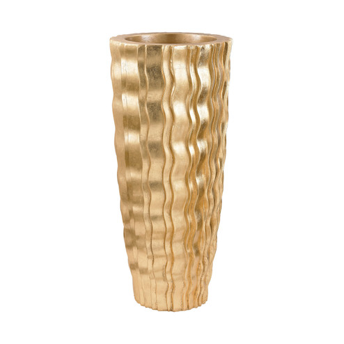 Wave Vase in Gold (45|9166031)