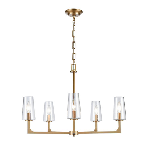 Fitzroy Five Light Chandelier in Lacquered Brass (45|899755)