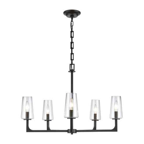 Fitzroy Five Light Chandelier in Matte Black (45|899655)