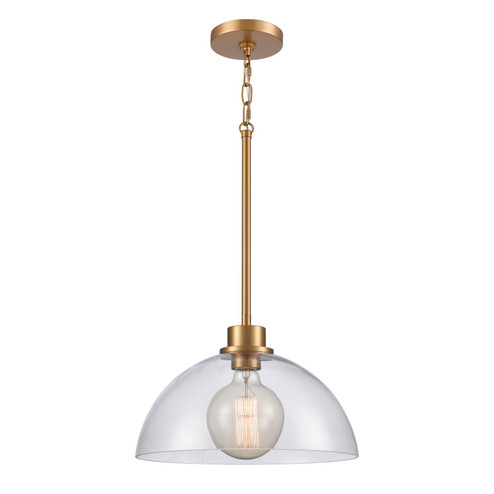 Julian One Light Pendant in Brushed Gold (45|899151)