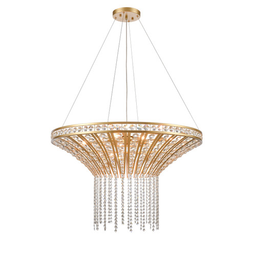 Fantania Eight Light Chandelier in Champagne Gold (45|822298)