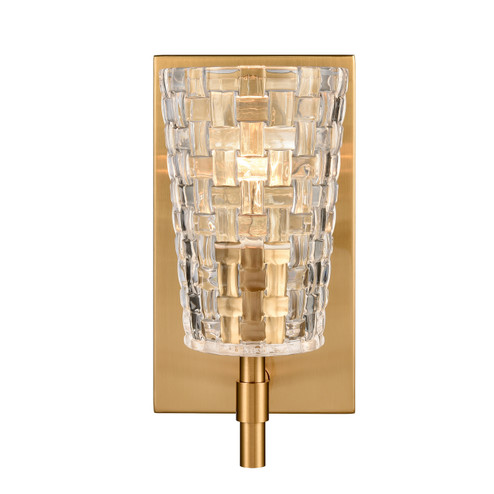 Lightweave One Light Vanity in Satin Brass (45|821701)