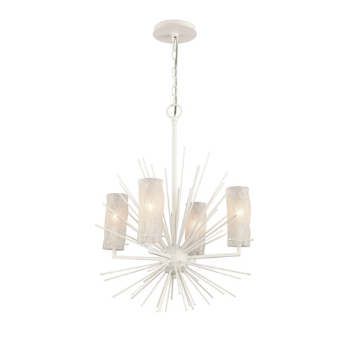 Sea Urchin Four Light Chandelier in White Coral (45|820864)