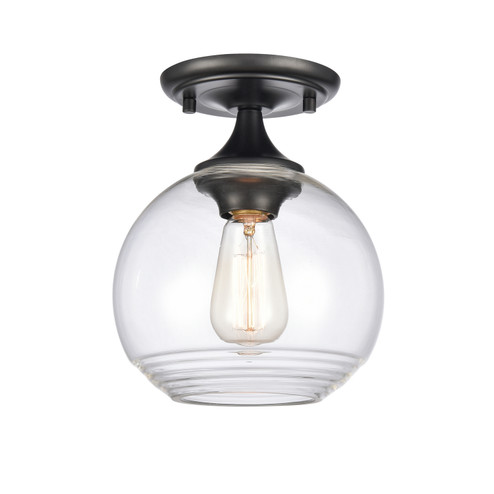 Angie One Light Semi Flush Mount in Matte Black (45|815851)