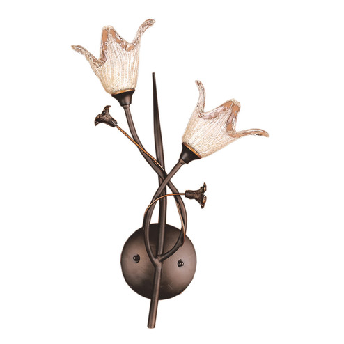 Fioritura Two Light Wall Sconce in Aged Bronze (45|79532)
