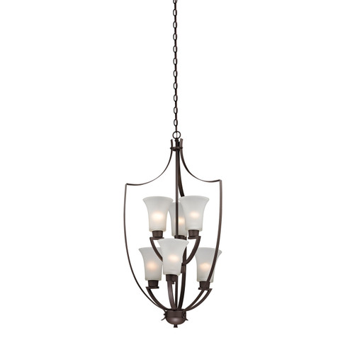 Foyer Six Light Chandelier in Oil Rubbed Bronze (45|7726FY10)