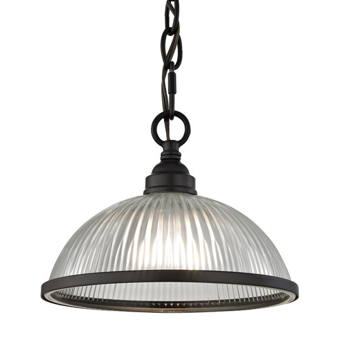 Liberty Park One Light Flush Mount in Oil Rubbed Bronze (45|7661PS10)