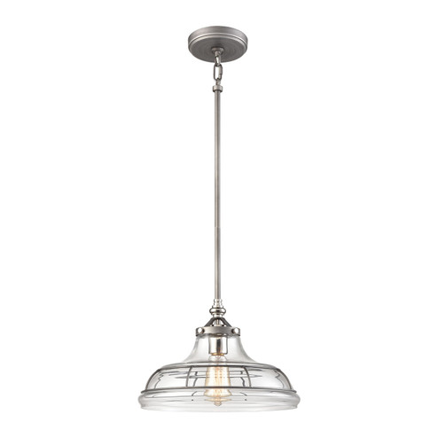 Dunkirk One Light Pendant in Weathered Zinc (45|692441)