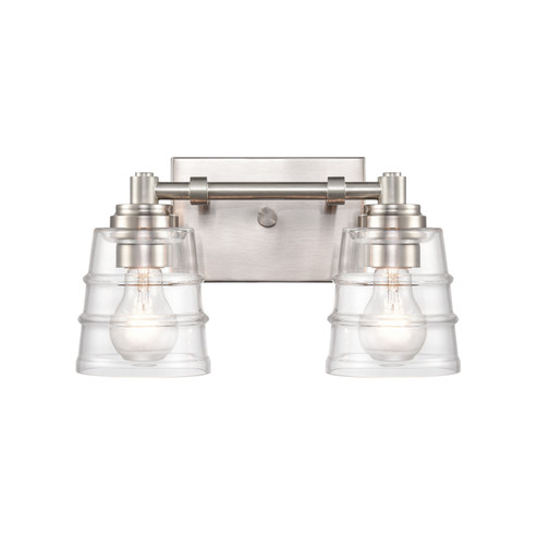 Pulsate Two Light Vanity in Satin Nickel (45|679612)