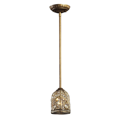 Elizabethan One Light Mini Pendant in Dark Bronze (45|59721)