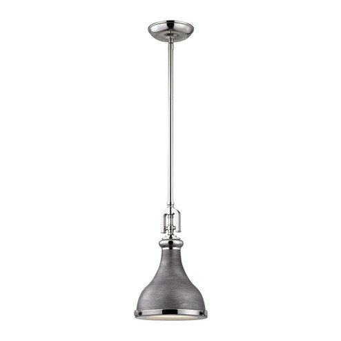 Rutherford One Light Mini Pendant in Weathered Zinc (45|570801)